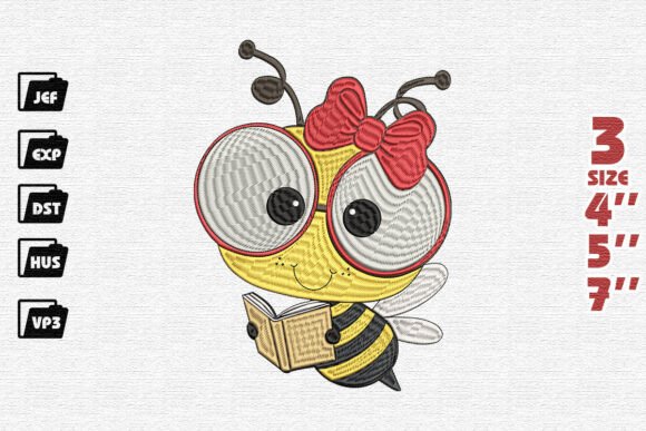Cute Reading Bee Embroidery Review: Project Test