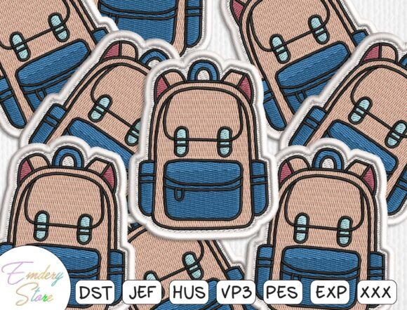 Cute Student Bag Patch Embroidery File: A Designer’s Review
