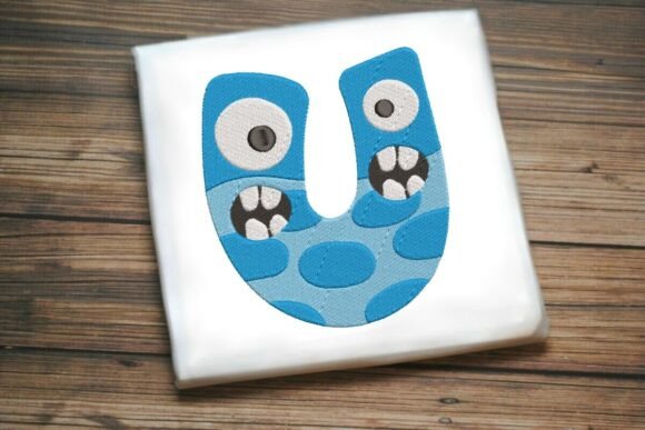 Fun Monster Alphabet Letter U Embroidery Design Review