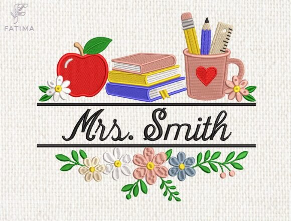 Personalized Teacher Embroidery Design: A Designer’s Take