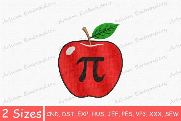 Red Apple with Pi Embroidery: A Craft Fair Seller’s Review