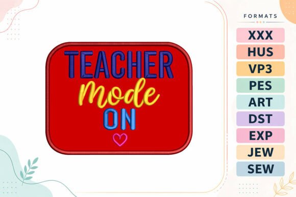 Teacher Mode School Applique Design Review